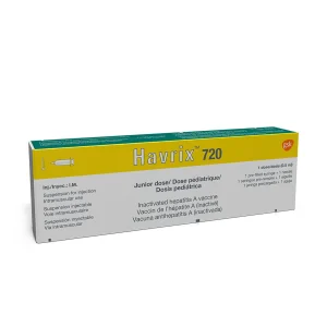Havrix 720 Vacuna Hepatitis A GSK Caja x 1 Jeringa Prellenada
