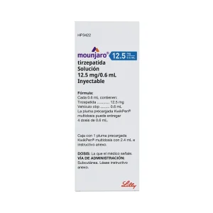 Mounjaro 12.5 mg/ 0.6mL | Tirzepatida | Solución inyectable | Laboratorio Eli lilly